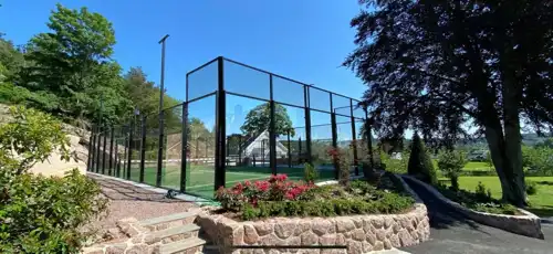 Private padel court in UK