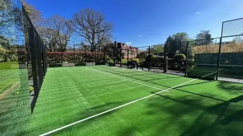 Private padel court in UK