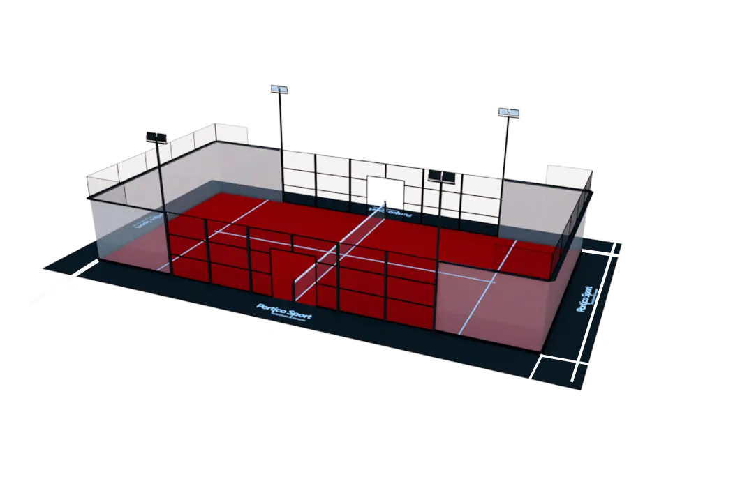 Interior and exterior Panoramic court sizes