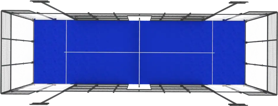 Single court top view