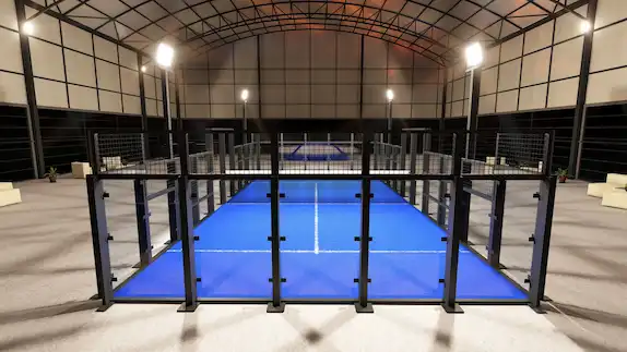 Mobile court patented by Portico Sport