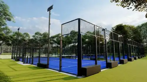 Mobile court patented by Portico Sport