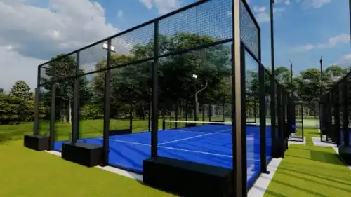 Mobile court patented by Portico Sport