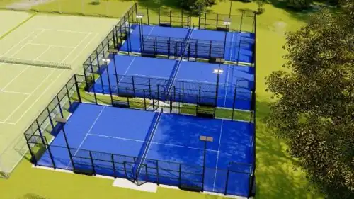 Mobile court patented by Portico Sport