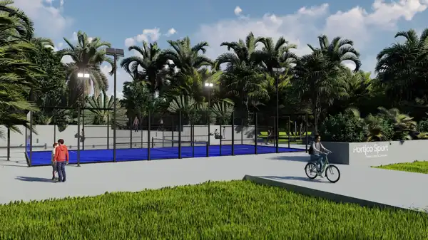 Panoramic Force 80 padel court