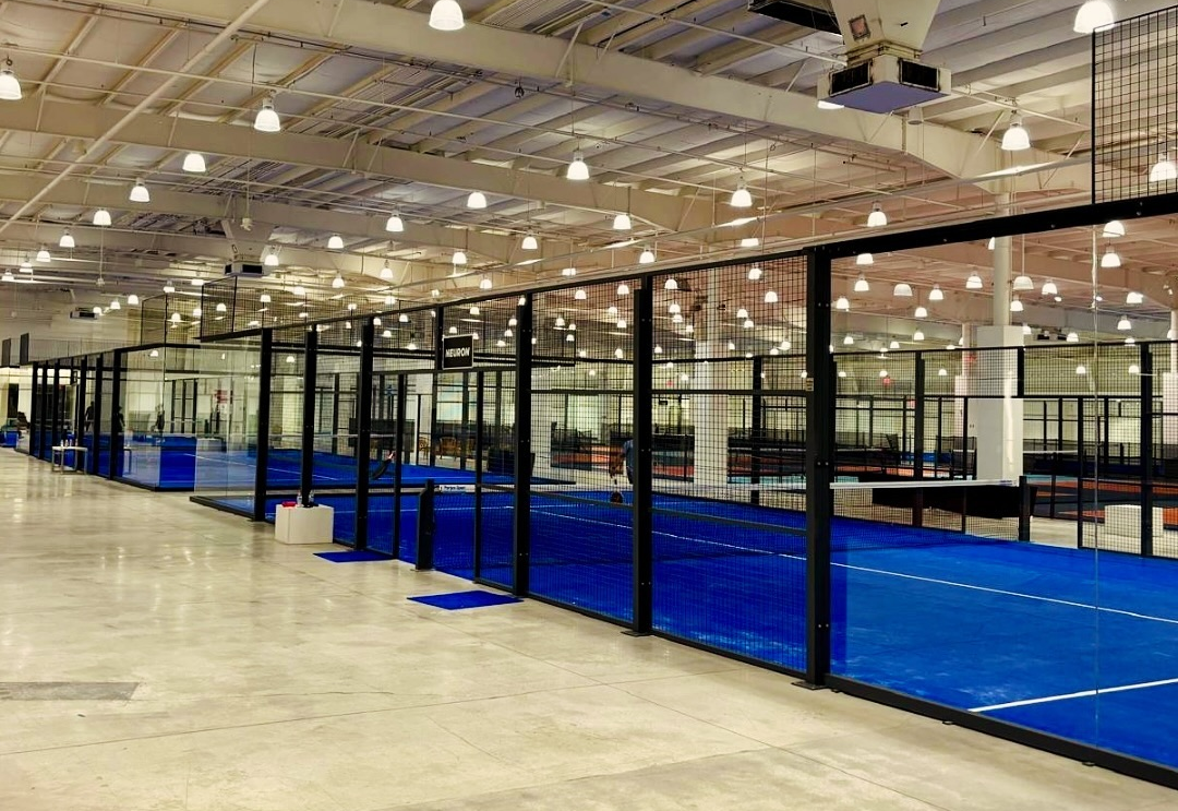 Indoor Tournament padel courts at Epic Pickleball & Padel Athletic Club (Miami)