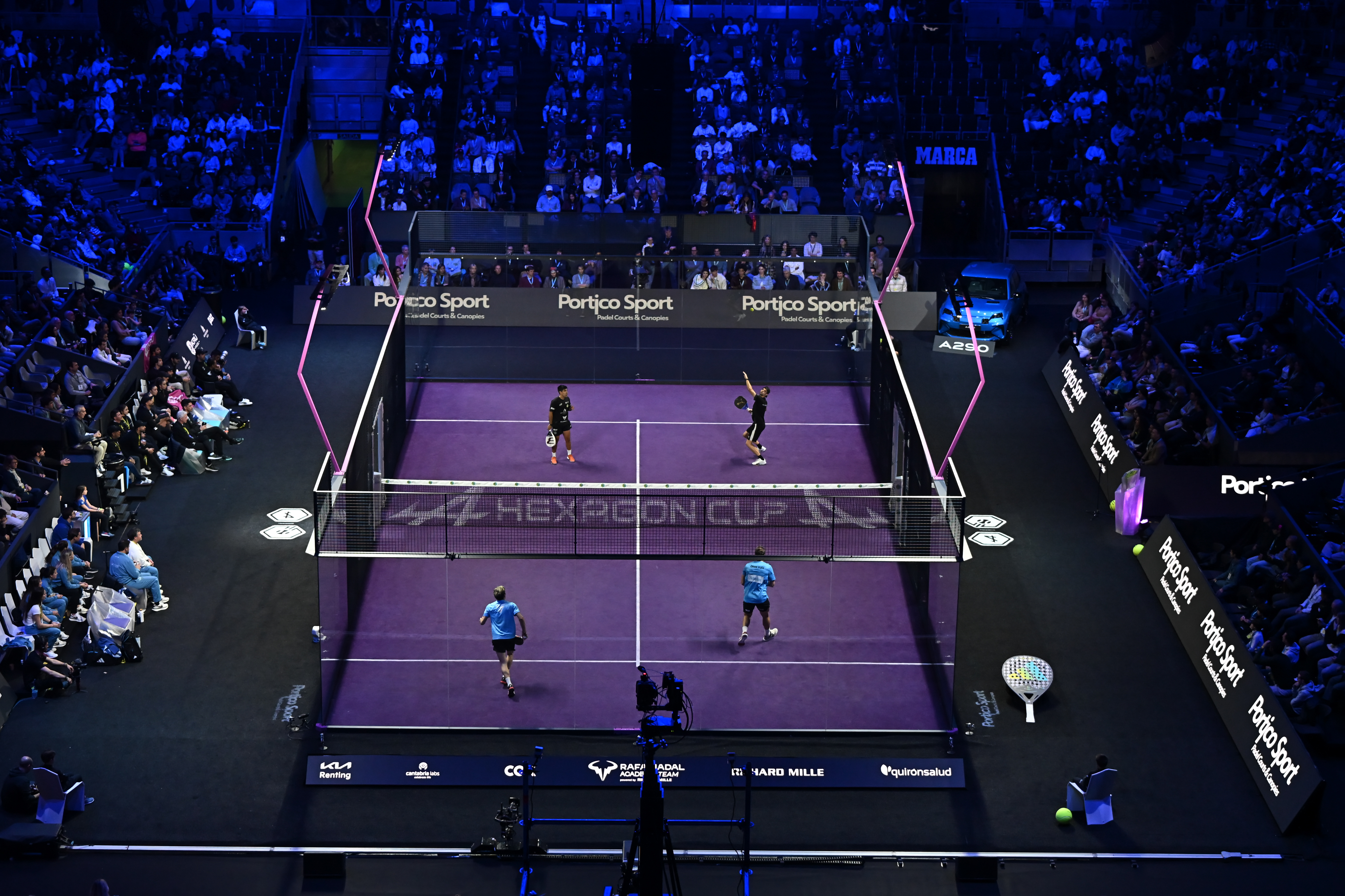 Official padel court of Hexagon Cup