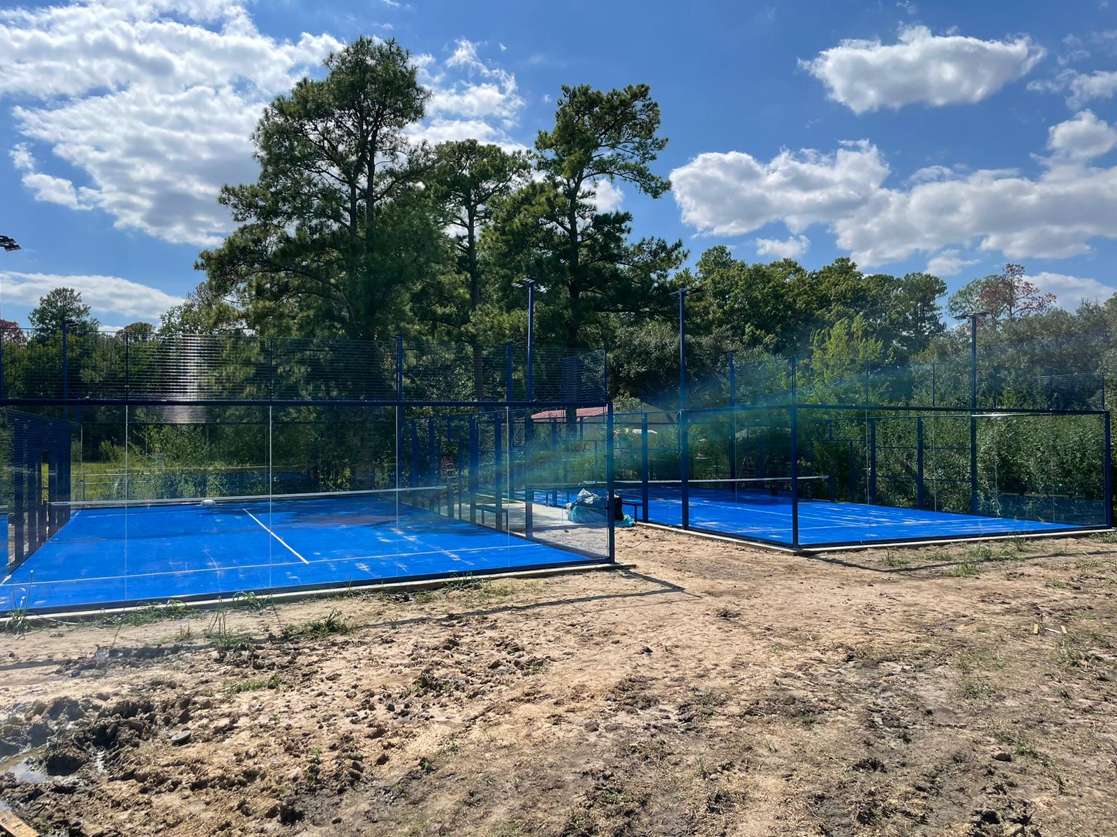 Outdoor padel courts at Katy Padel & Soccer Lounge (Houston)