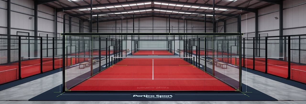 Banner Pistas Tournament en tamaño grande Portico Sport