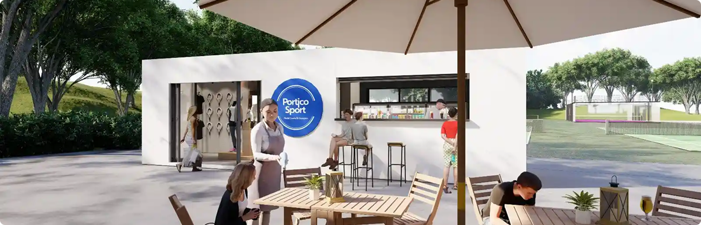 Container modular para transformar un club deportivo