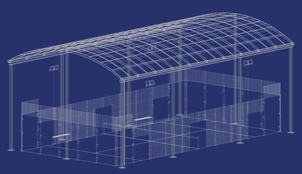Diseño técnico de estructura modular