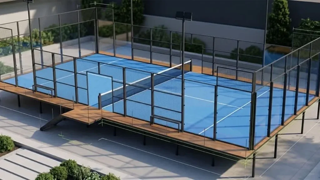Cancha de pádel Plataforma Elevada de Portico Sport